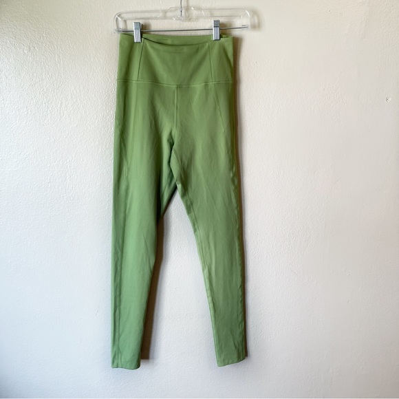 Girlfriend Collective #4007 Mantis Green High Rise Leggings - Picture 2 of 6
